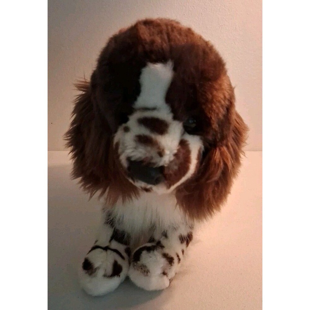 Springer Spaniel Plush Dog Bass Pro Shops Douglas #2027 Realistic White Brown